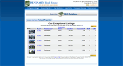 Desktop Screenshot of benjaminrealtors.com