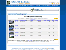 Tablet Screenshot of benjaminrealtors.com